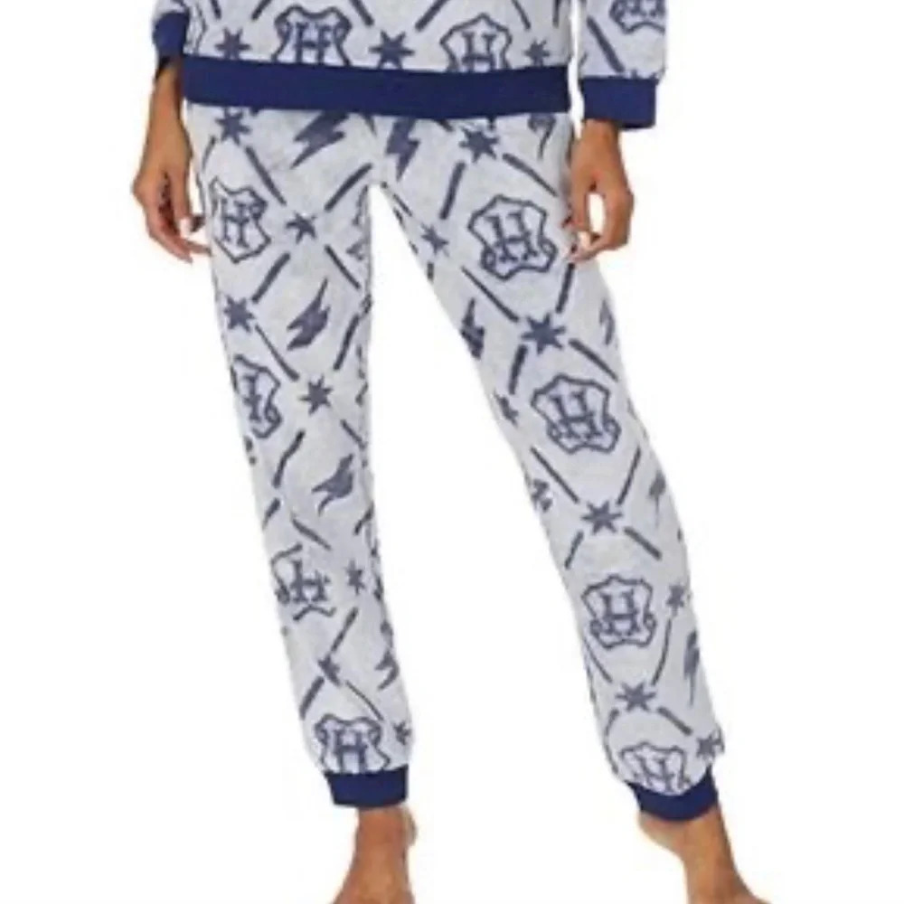 Wizarding World Womens Harry Potter Fleece Jogger Lounge Pants